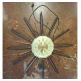 MID CENTURY 28IN DECORATIVE CLOCK