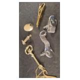 CUFF LINKS AND TIE CLIP