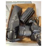 MAXUM 35 MM CAMERA AND ACCESSORIES