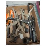 GROUP OF HAND TOOLS, SPARK PLUGS