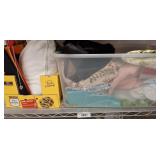 GROUP OF LINENS LOCATED B Y CLOTHES RACK