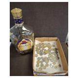 FOREIGN COINS AND COPPER PENNIES