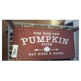 PUMPKIN  SIGN
