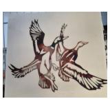 DUCKS LAZER CUT METAL SIGN