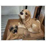 PAIR OF DOG FIGURINES