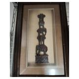 ELEPHANT WALL DCOR FRAMED 18IN