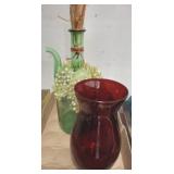 WINE DECANTER AND VASE