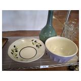LARGE BOWLS AND VASE