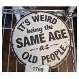OLD PEOPLE SIGN