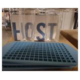 CASE OF HOST SILICONE ICE TRAYS AND GLASSES