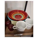 FIESTA BOWLS, SALT AN DPEPPER, MUGS