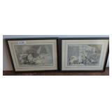 PAIR OF FOUR OCLOCK PRINTS