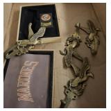 BRASS COAT HOOKS