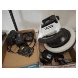 HART BUFFER, ASSORTED BATTERIES AND CHARGERS