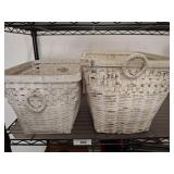 2 PC DISTRESED BASKETS