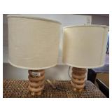 PR OF DECORATIVE LAMPS 25IN
