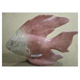 GLAZED CERAMIC FISH FIGURINE 14 INCH