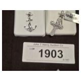 925 ANCHOR AND CROSS CHARMS
