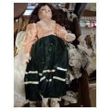 ASSORTED DOLLS, SOME SHOW DAMAGE