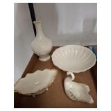 LENOX VASE, BOWLS, SWAN