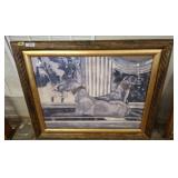 WHIPPET FRAMED PRINT