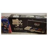 2 PC POKER CHIP AND SHUFFLER