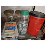 ASSORTED NUTS BOLTS AND CONDUIT SUPPLIES