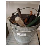 GALVANIZED BUCKETS, GARDEN TOOLS