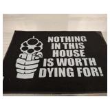 GUN THEMED ENTRANCE MAT