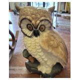 CHALK STYLE DECORATIVE OWL 15X22