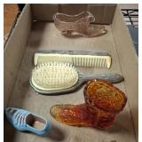 GLASS BOOTS, VANITY SET