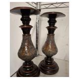 2 PC CANDLE HOLDERS