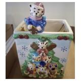 HANGING CAT VASE 6IN