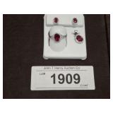 925 RING, EARRING AND CHARM SET