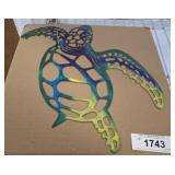 SEA TURTLE METAL LAZER CUT SIGN