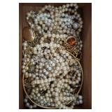 COSTUME JEWELRY AND DRESSER BOX