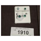 925 RING, EARRING AND CHARM SET