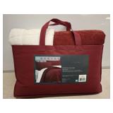 CHARISMA BRICK RED KING COMFORTER SET