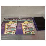 BUSINESS CARD PAPER AND TABLET, UNTESTED