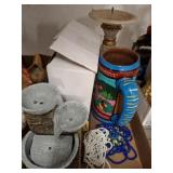 CANDLE STANDS, MINI FOUNTAIN, MISC