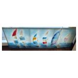 SAILBOAT SCENE STRETCHED CANVAS