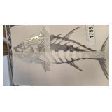 FISH LAZER CUT METAL SIGN