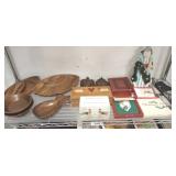 GROUP OF DCOR, ASSORTED WOOD PLATTER, CHRISTMAS