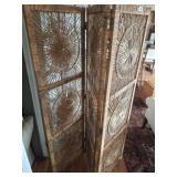 3 PC WICKER ROOM DIVIDER 66X72