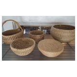 ASSORTED GRASS BASKETS
