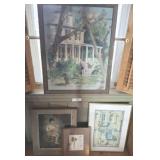 FRAMED ART UNDER WINDOW