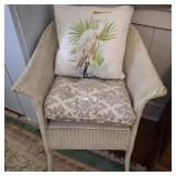 WICKER ARM CHAIR