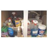 CLEANING SUPPLIES UNDER SINK