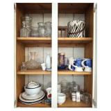 CONTENTS UPPERS, MUGS, CREAMERS, GLASSWARE