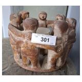 TRIBAL VOTIVE HOLDER 12 INCH